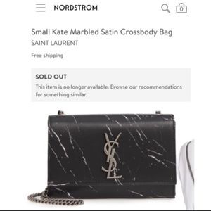 Small Kate Marbled Satin Crossbody